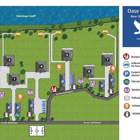 Appartement "Seestern" - Oase Am Haff Garz  المظهر الخارجي الصورة