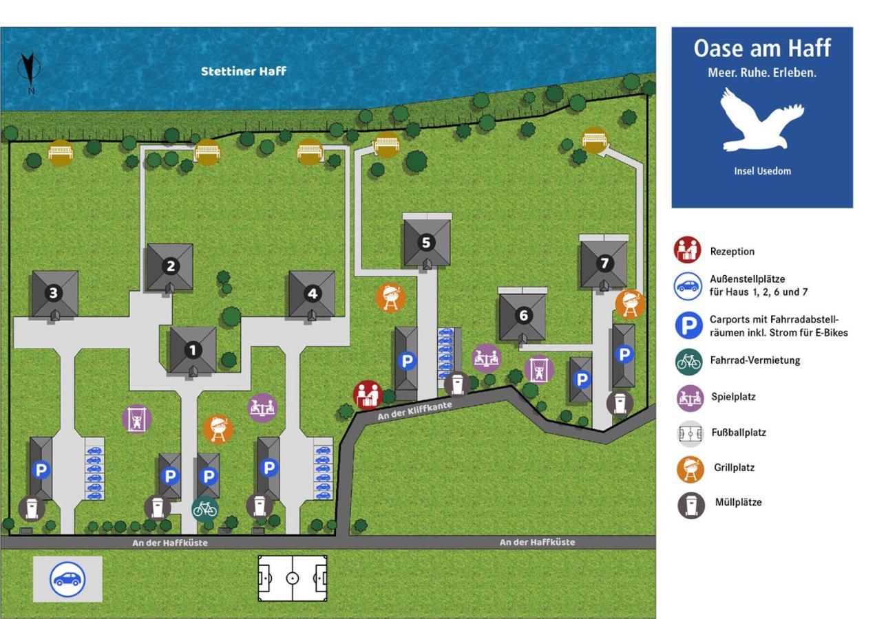 Appartement "Seestern" - Oase Am Haff Garz  المظهر الخارجي الصورة